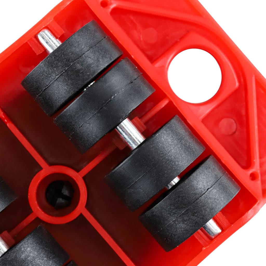 Furniture Transport Wheel Set Red and Black