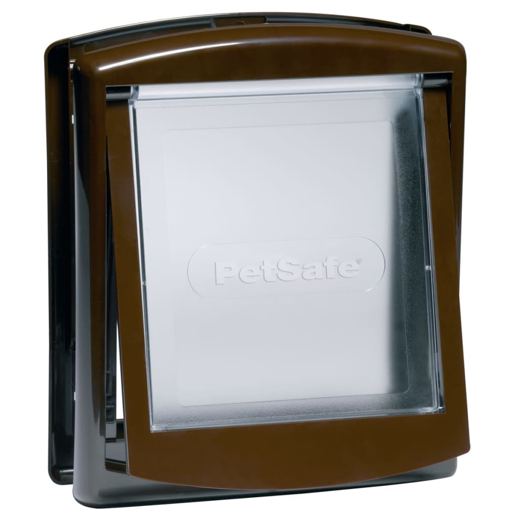2-Way Pet Door 730 Small 17.8x15.2 cm Brown