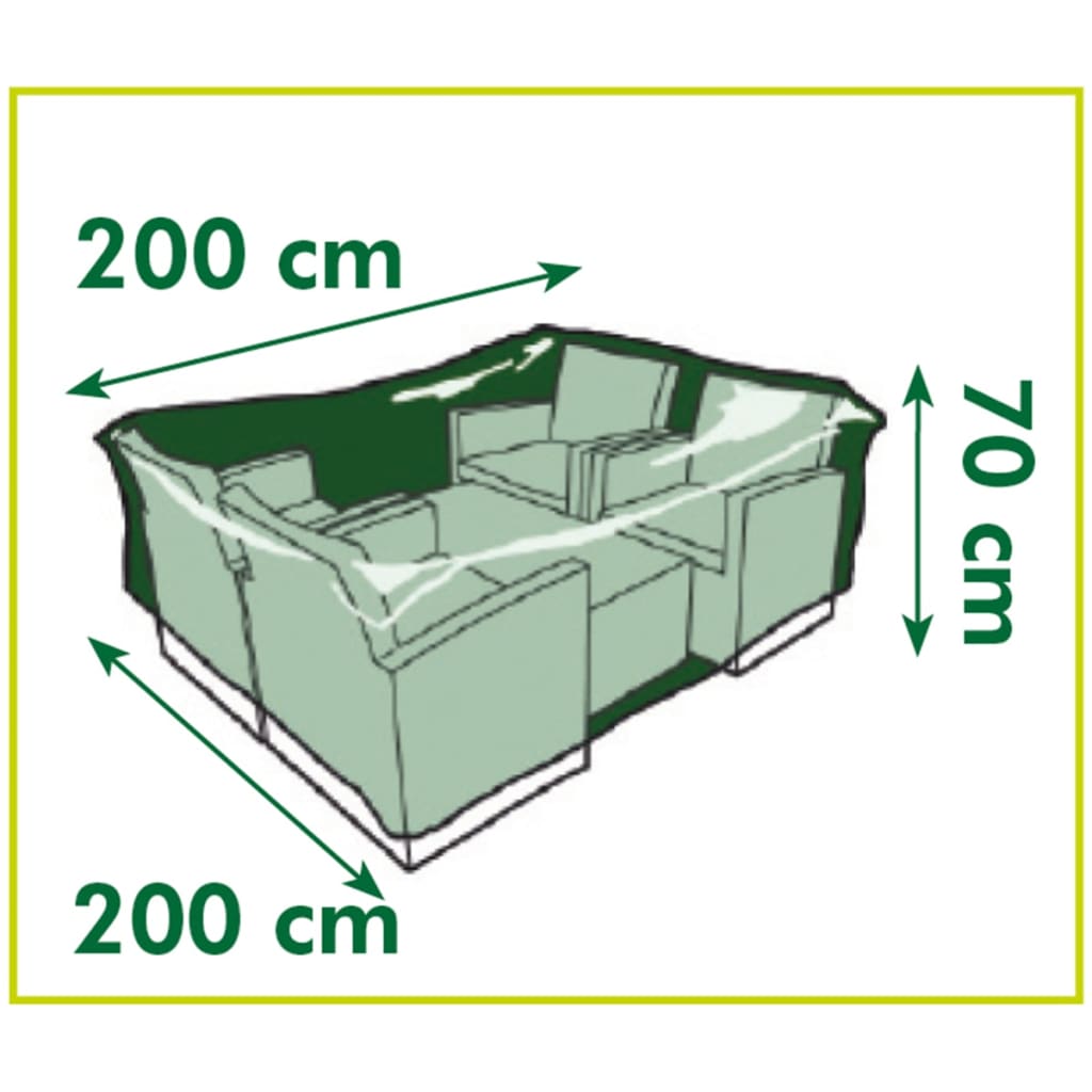 Garden Furniture Cover for Low table and chairs 200x200x70 cm