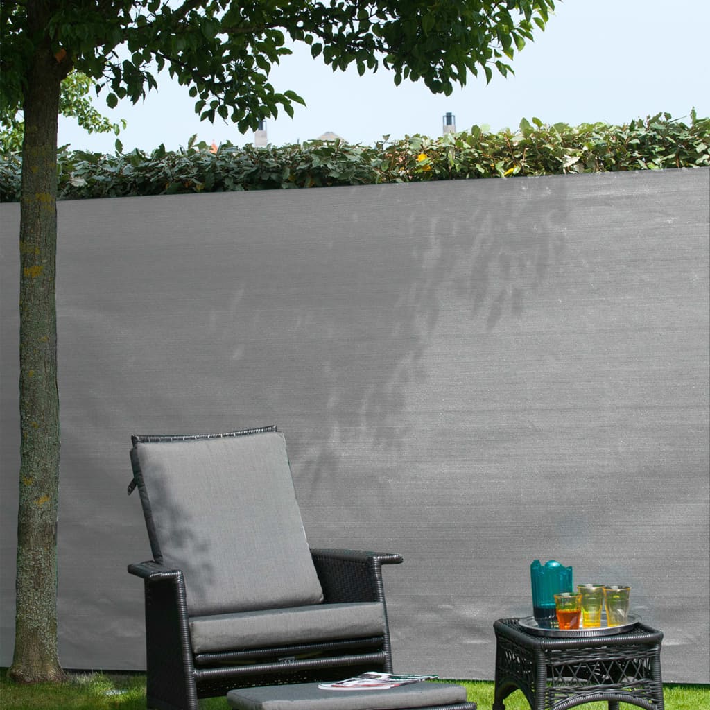Garden Sight Break Fencing PE 1.5x5m Grey