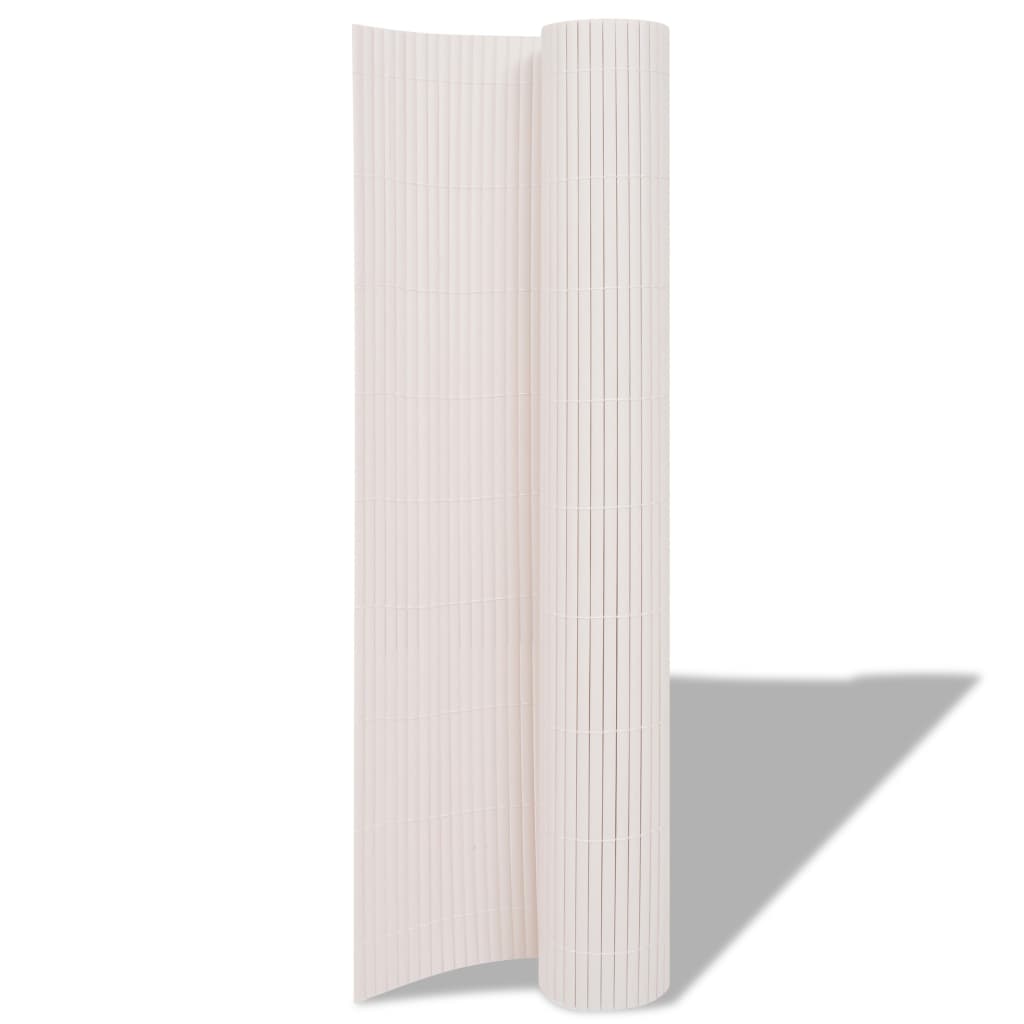 Double-Sided Garden Fence 90x300 cm White
