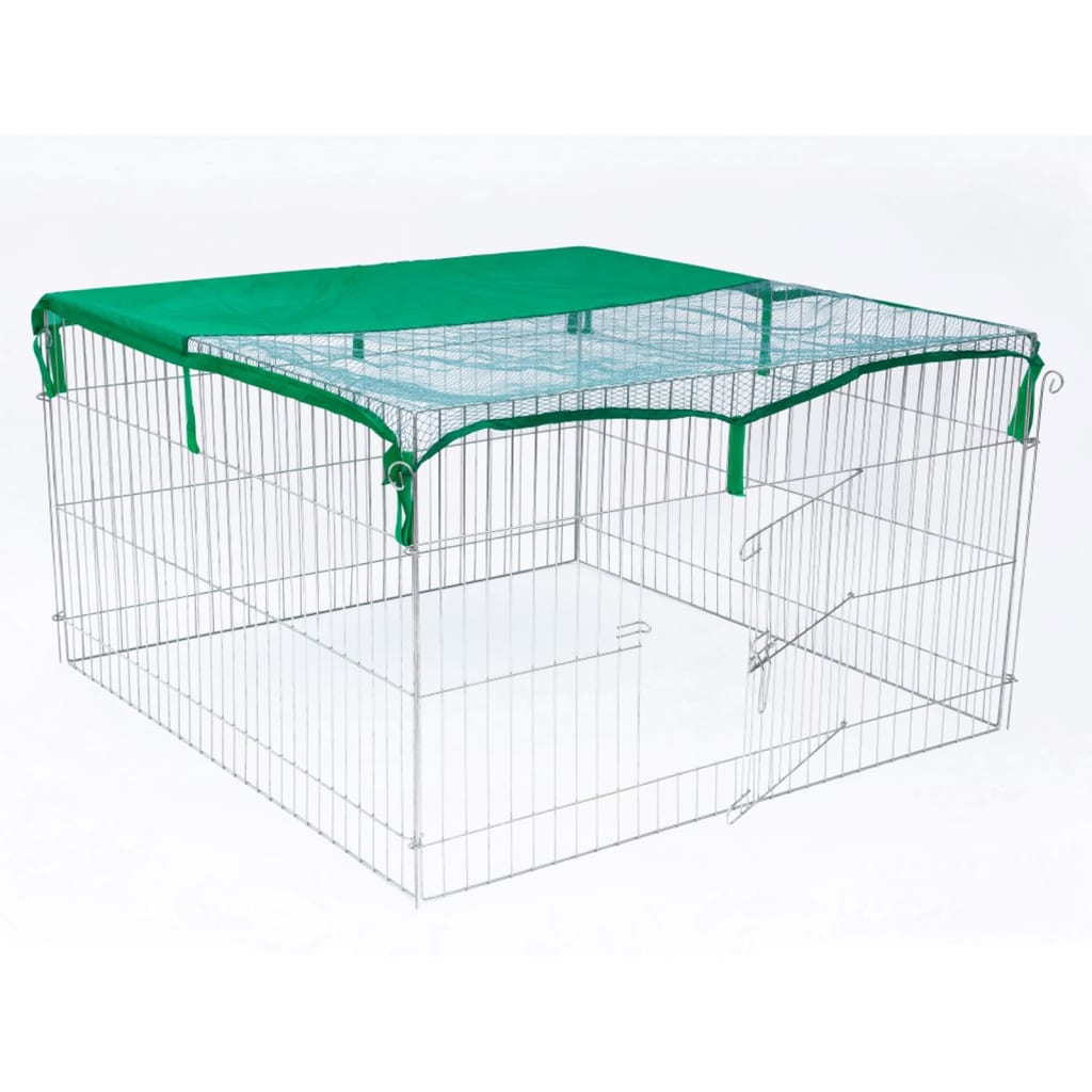Outdoor Pet Enclosure Complete 116x116x65 cm Metal