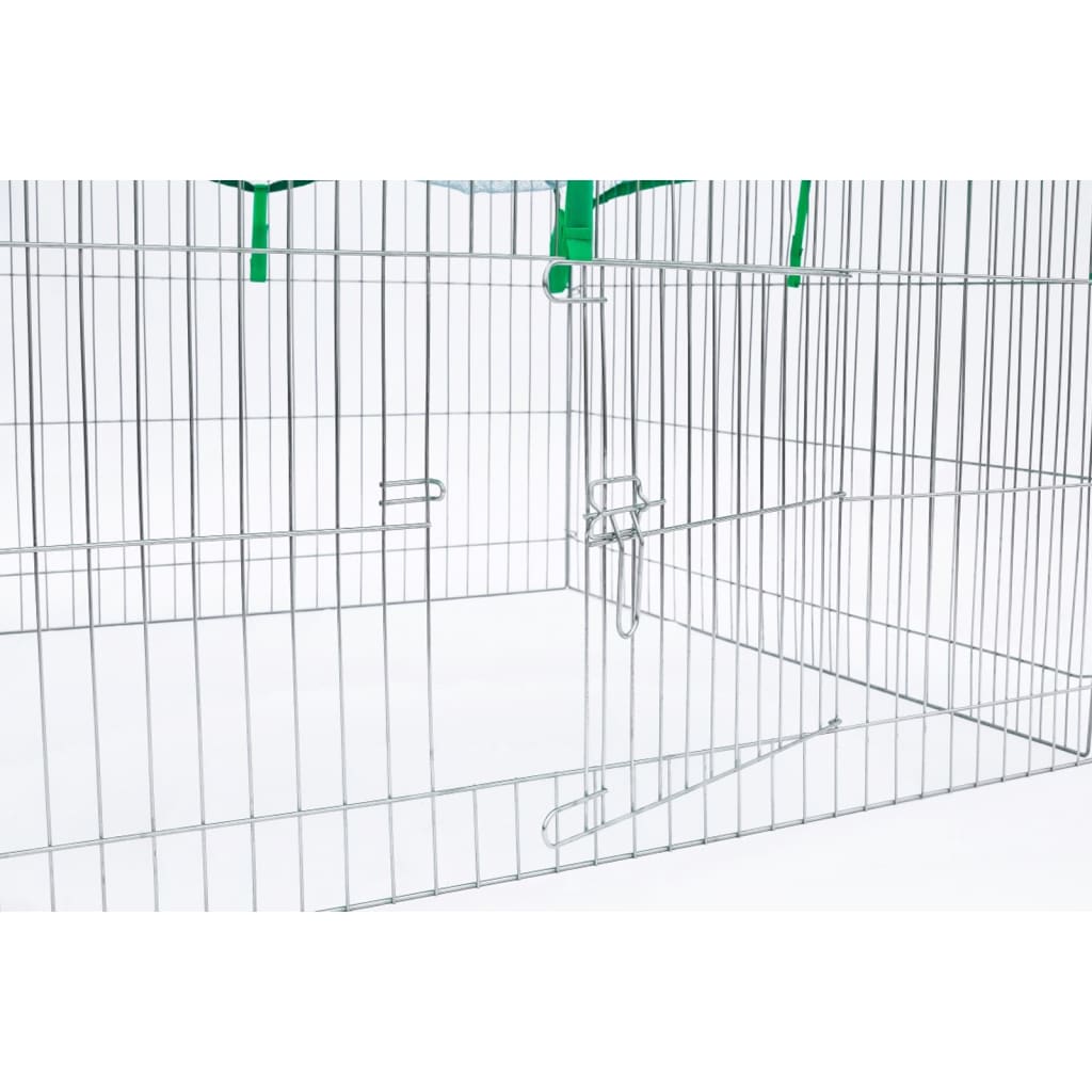 Outdoor Pet Enclosure Complete 116x116x65 cm Metal