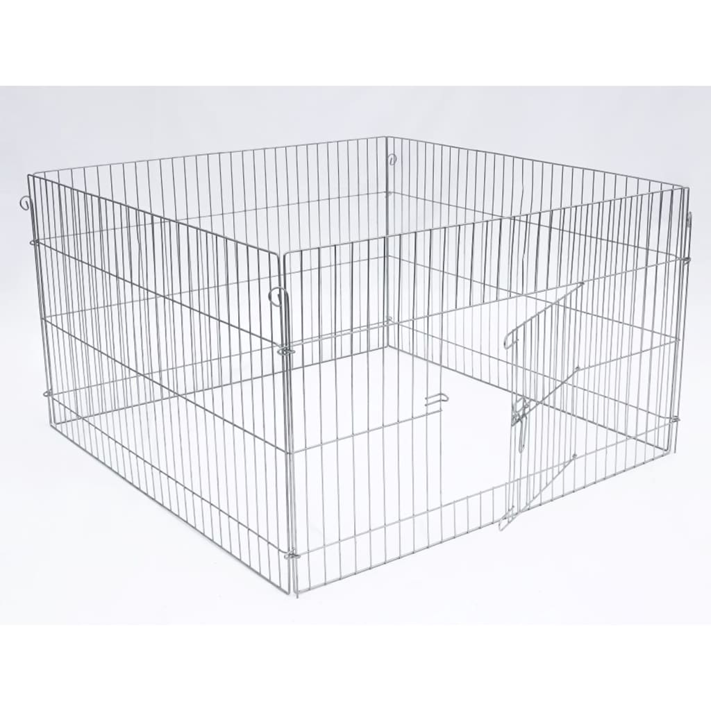 Outdoor Pet Enclosure Complete 116x116x65 cm Metal