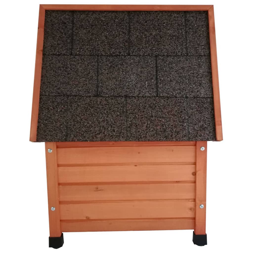 Outdoor Cat House XL 68.5x54x51.5 cm Wood Brown