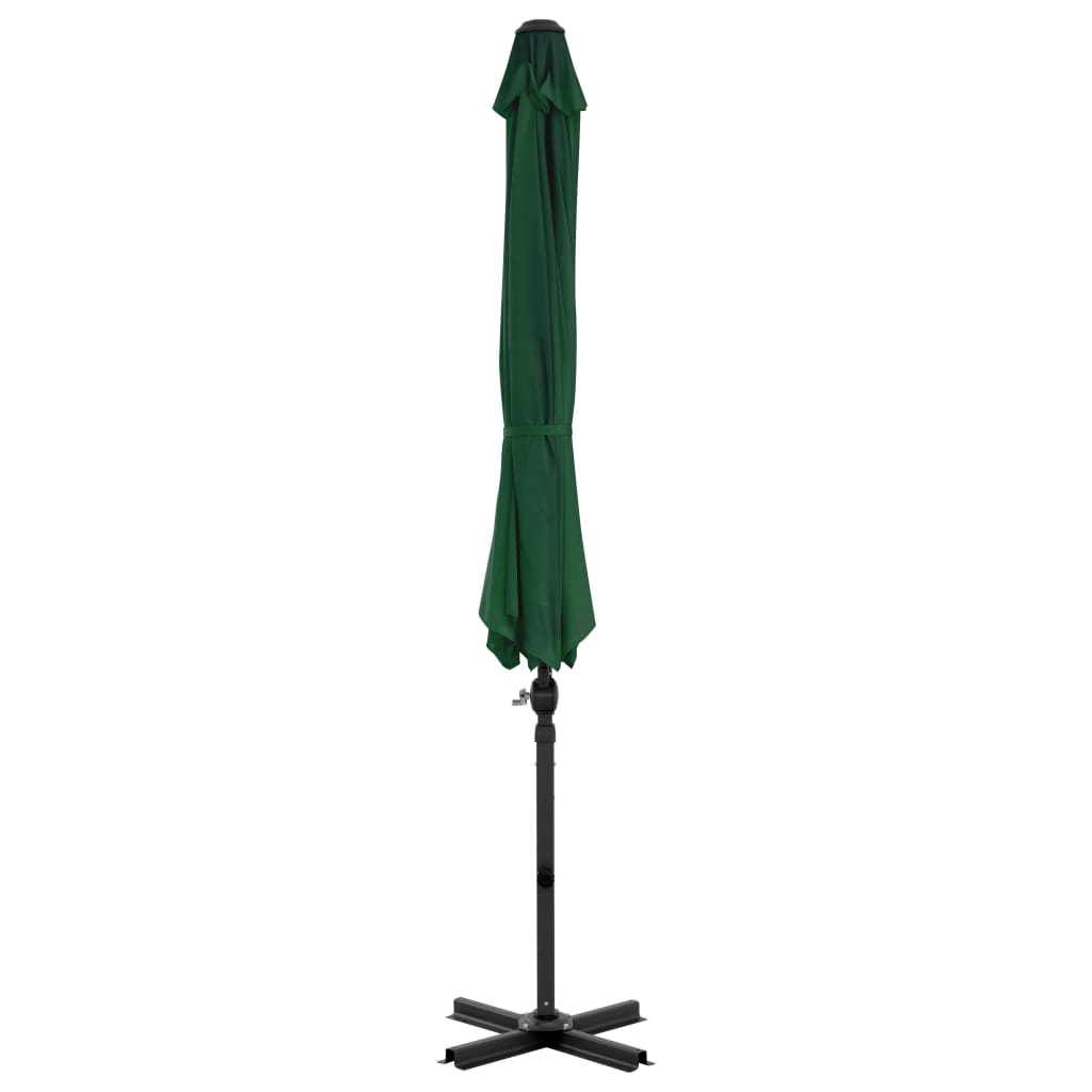 Garden Parasol with Portable Base Green