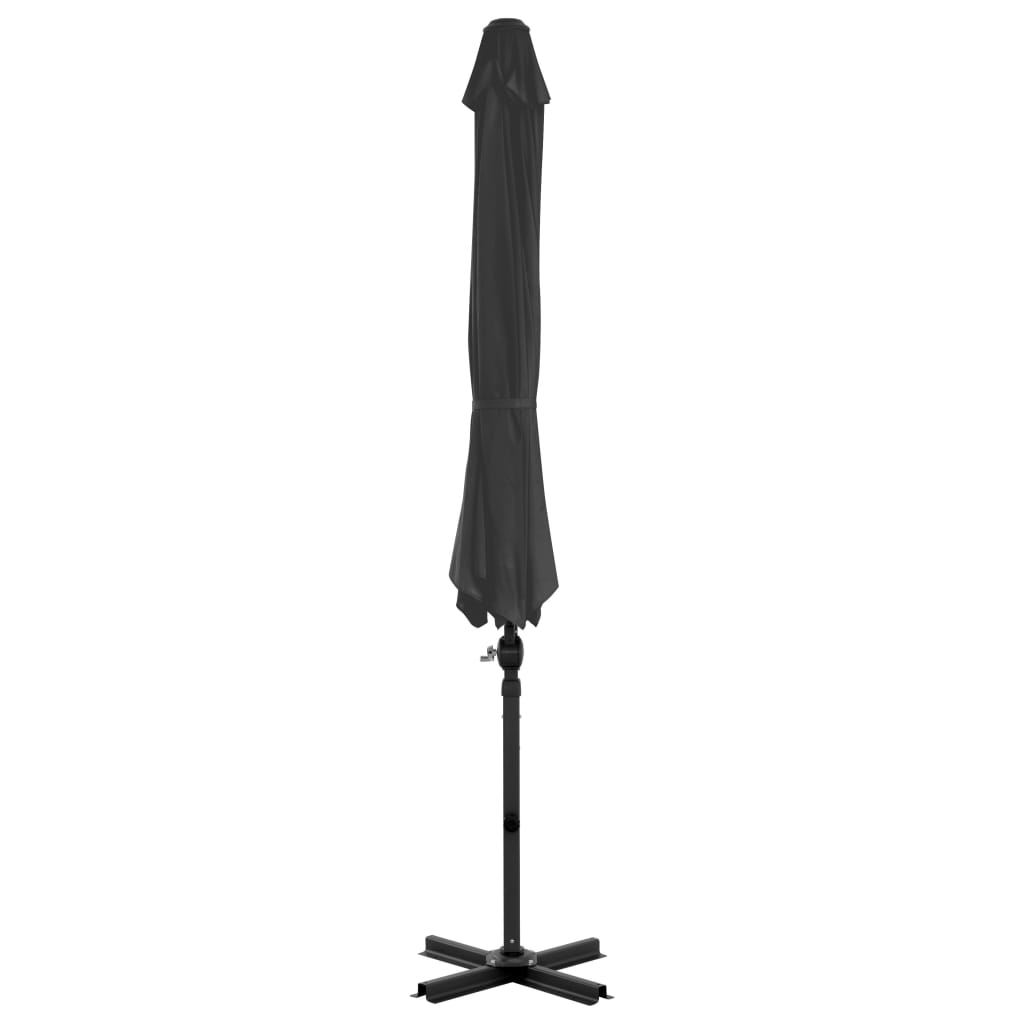 Garden Parasol with Portable Base Anthracite