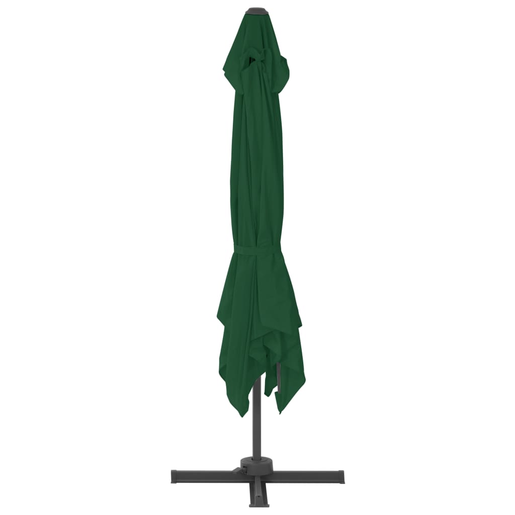 Garden Parasol with Portable Base Green