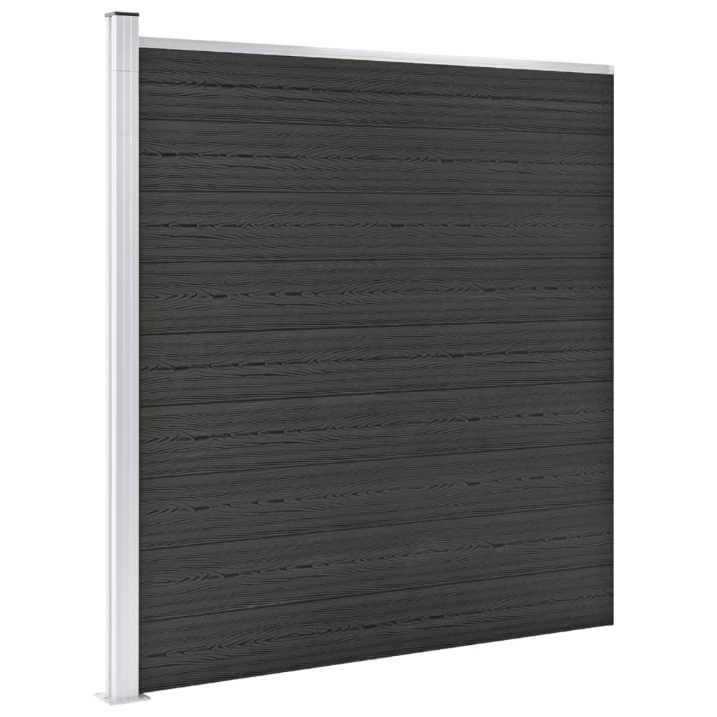Garden Fence WPC 175x186 cm Grey