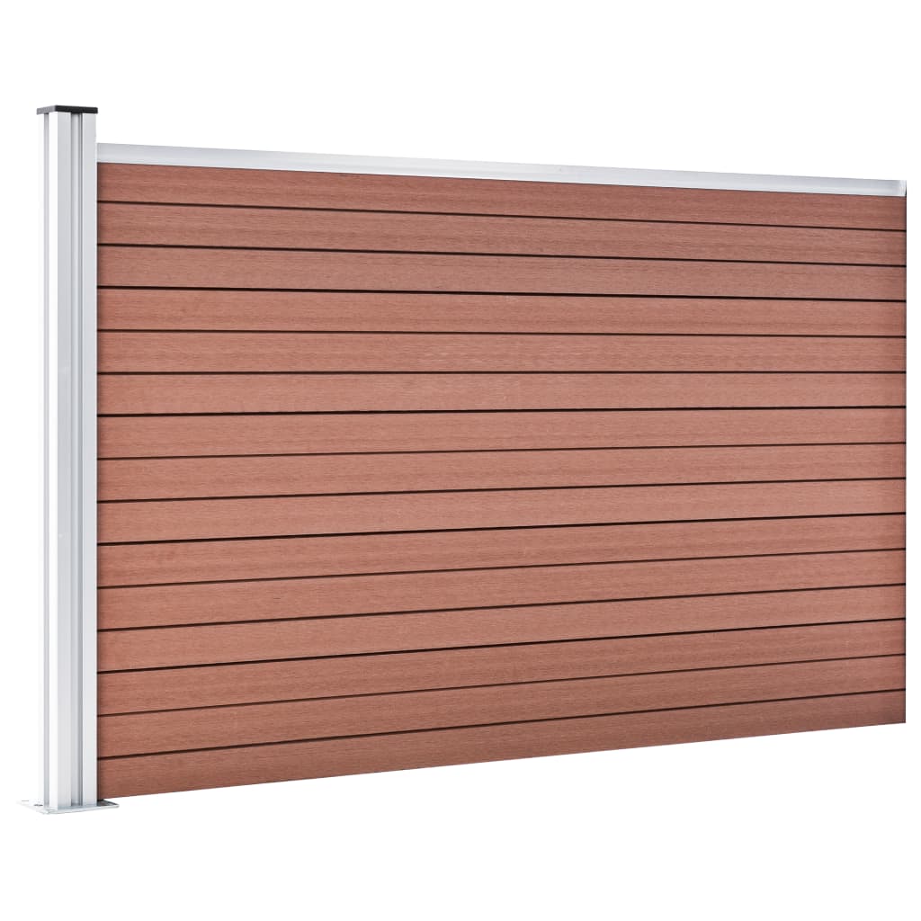 Garden Fence WPC 175x105 cm Brown