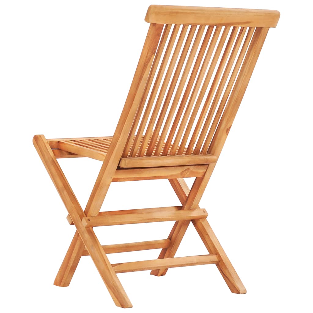 7 Piece Folding Outdoor Dining Set Solid Teak Wood