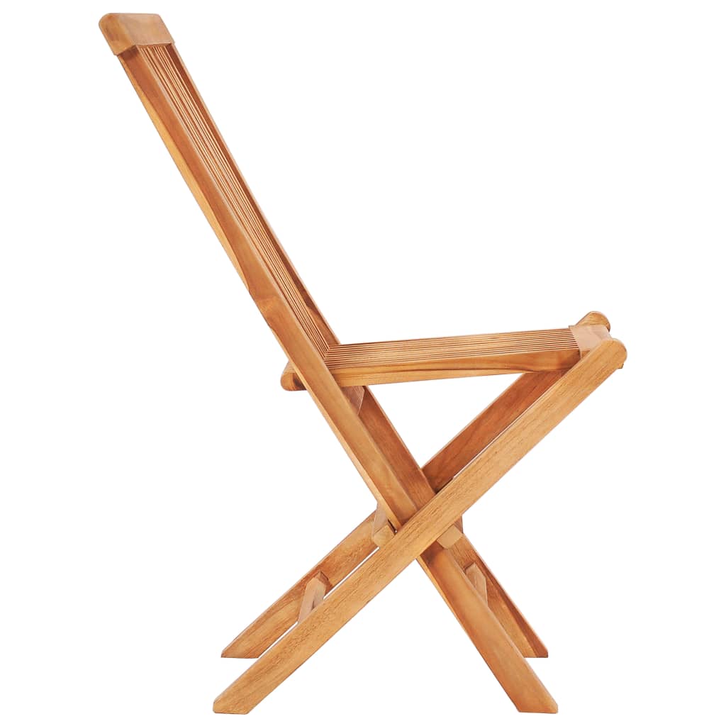 7 Piece Folding Outdoor Dining Set Solid Teak Wood