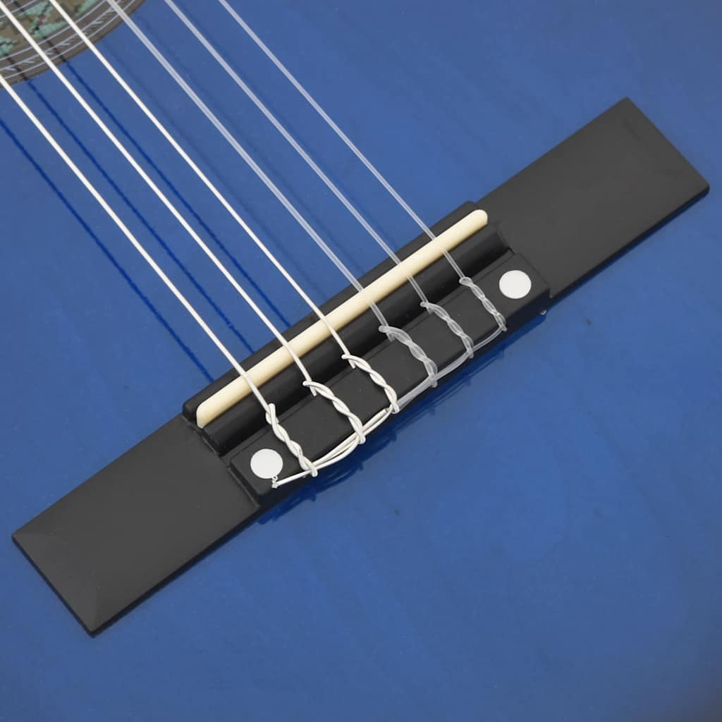 Classical Guitar for Beginner and Kids Blue 3/4 36"