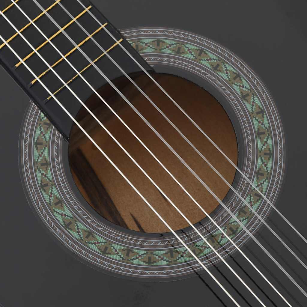 Classical Guitar for Beginner and Kids Black 3/4 36"