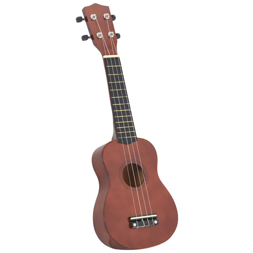 Soprano Ukulele Set with Bag for Kids Dark Wood 23"