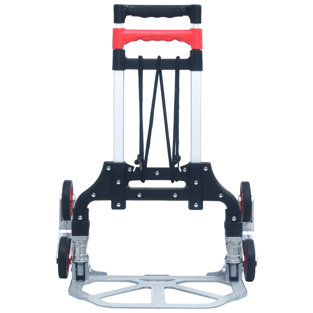 Foldable Stair Transport Trolley 70 kg Aluminium Sliver