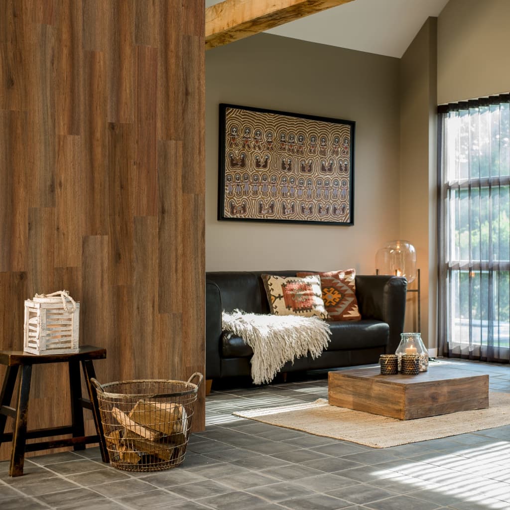 Wood Look Planks Natural Oak Saddle Brown