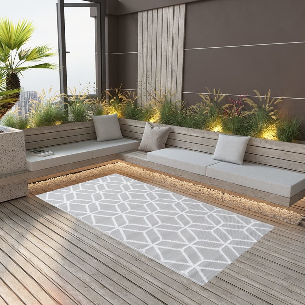 Outdoor Carpet ARAKIL Grey 160x230 cm PP