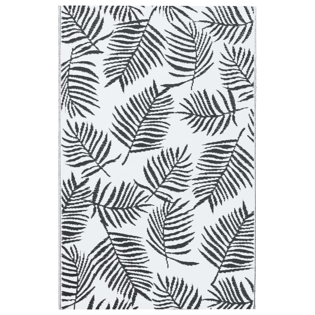 Outdoor Carpet ARAKIL White and Black 80x150 cm PP