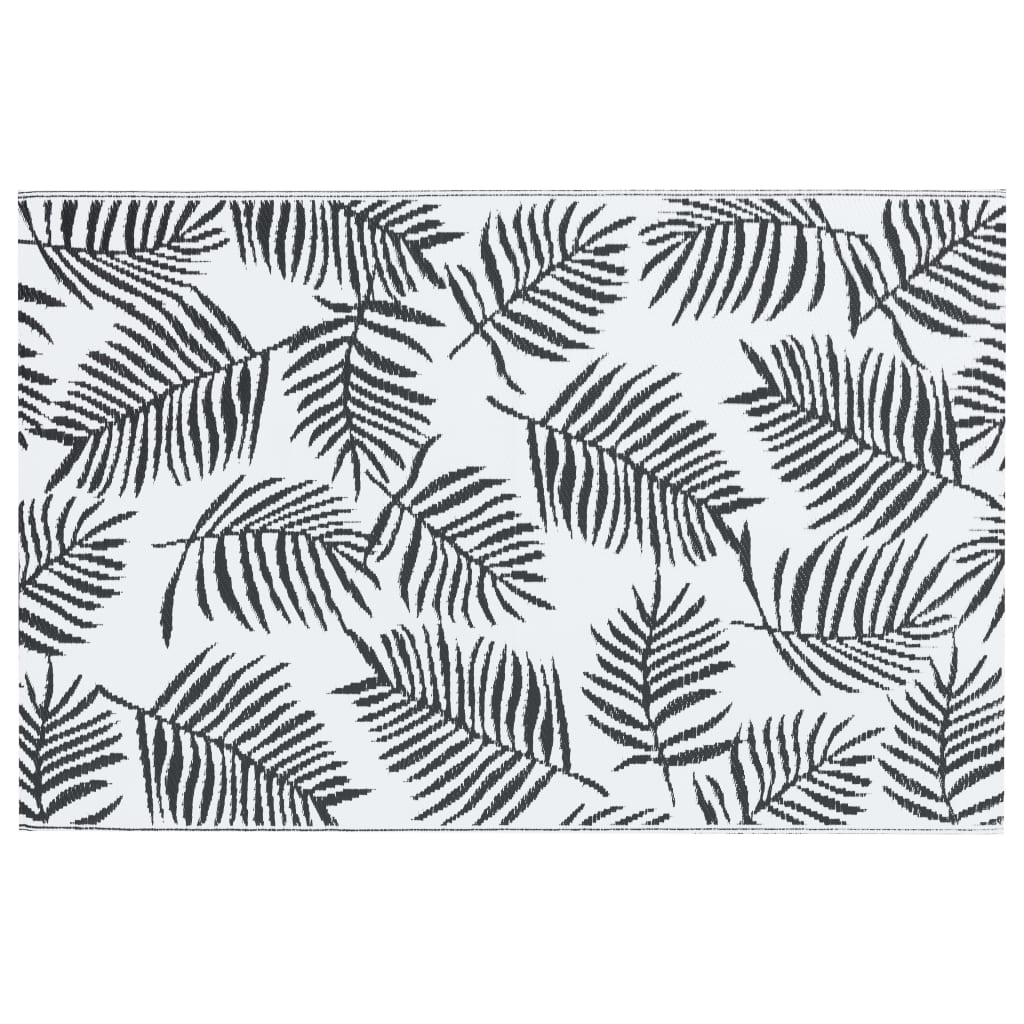 Outdoor Carpet ARAKIL White and Black 80x150 cm PP