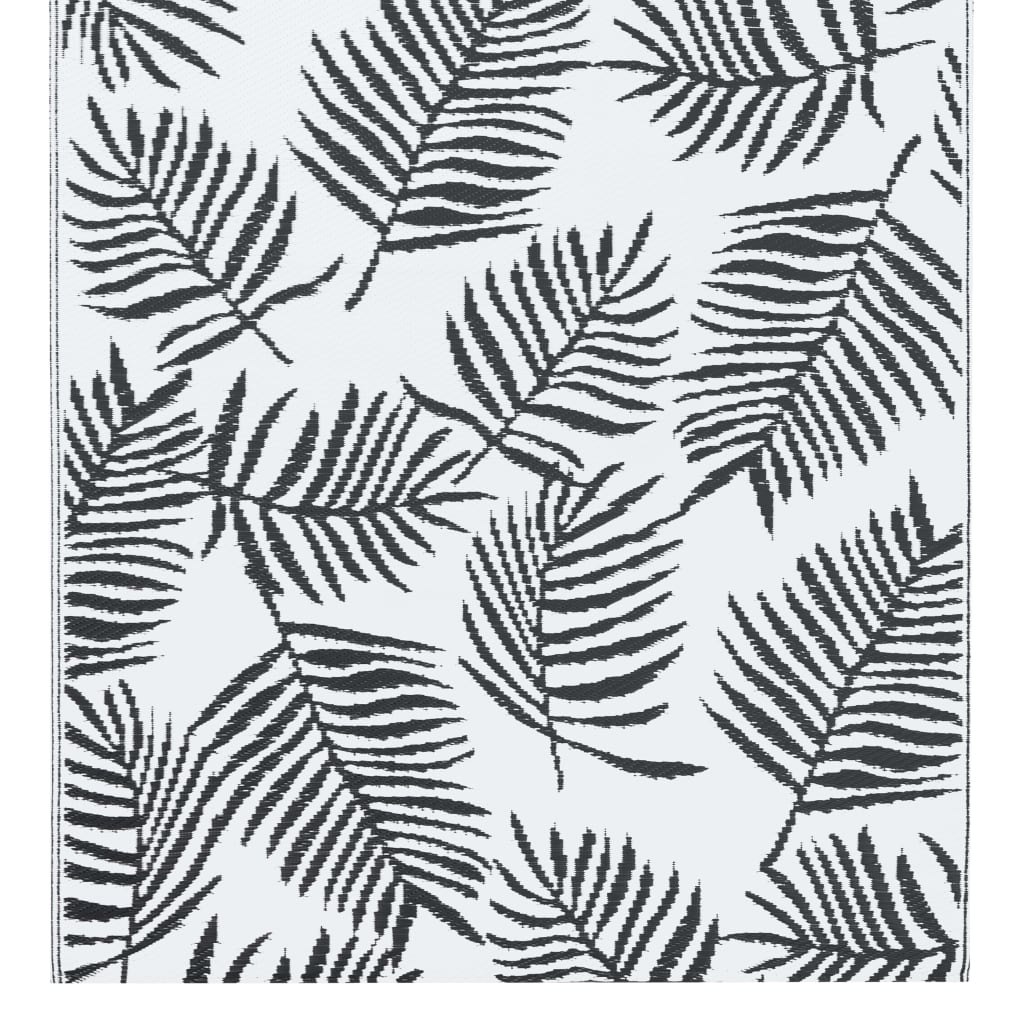 Outdoor Carpet ARAKIL White and Black 80x150 cm PP