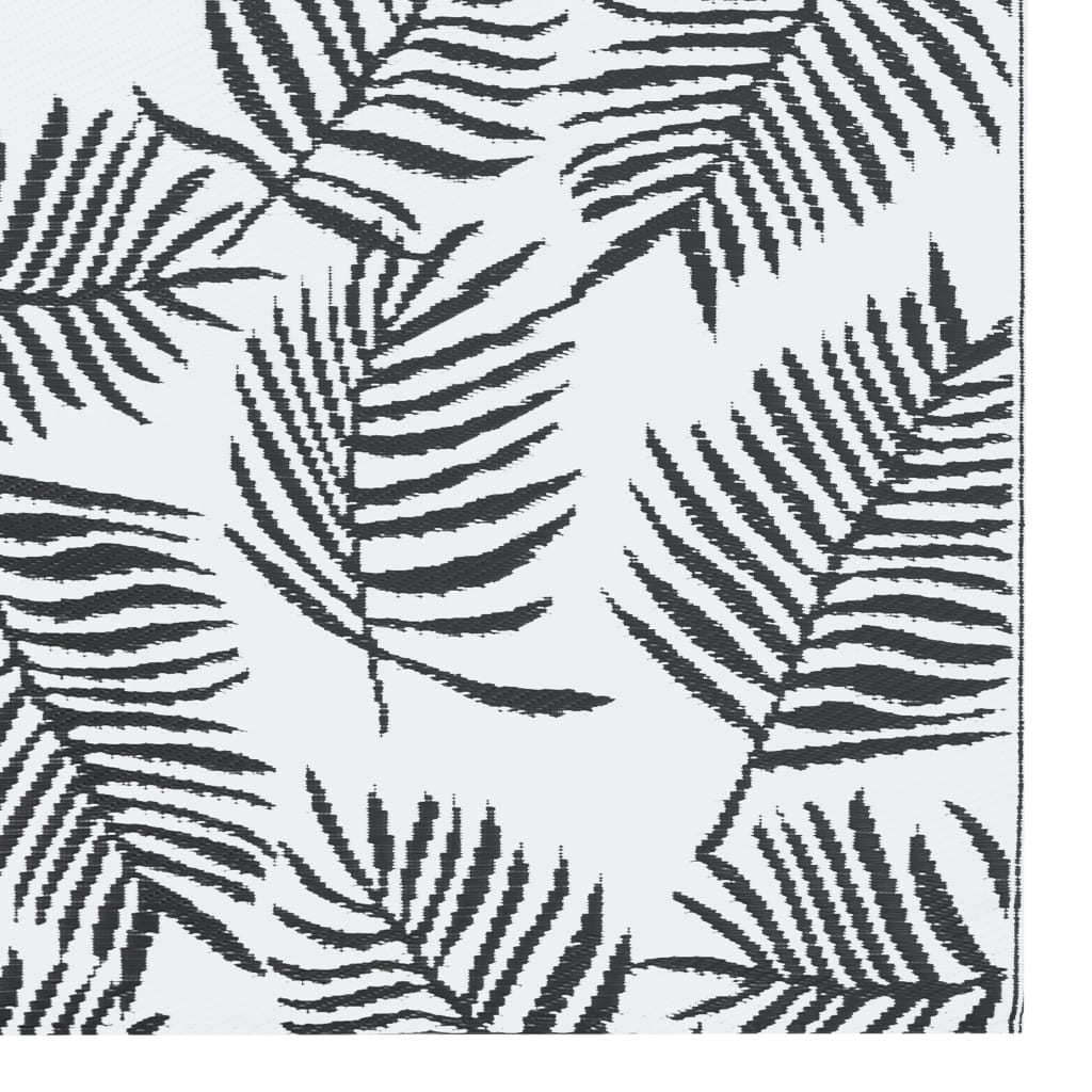 Outdoor Carpet ARAKIL White and Black 80x150 cm PP