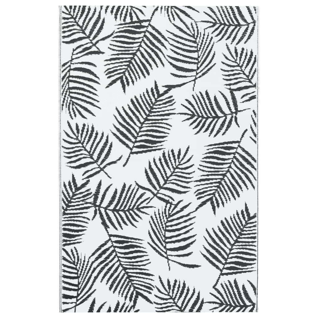 Outdoor Carpet ARAKIL White and Black 120x180 cm PP