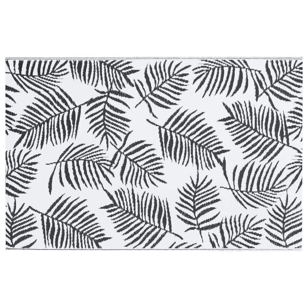 Outdoor Carpet ARAKIL White and Black 160x230 cm PP