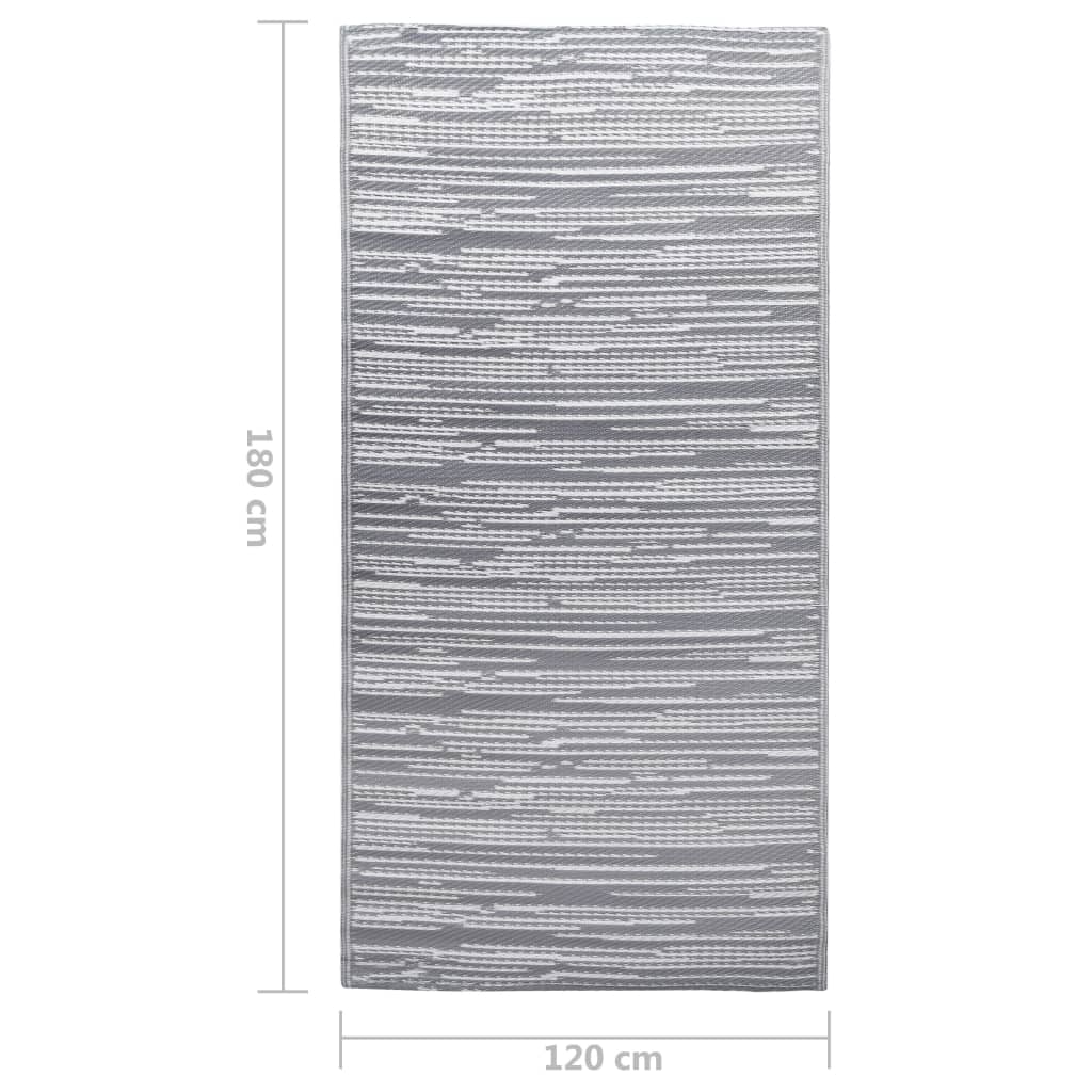 Outdoor Carpet ARAKIL Grey 120x180 cm PP