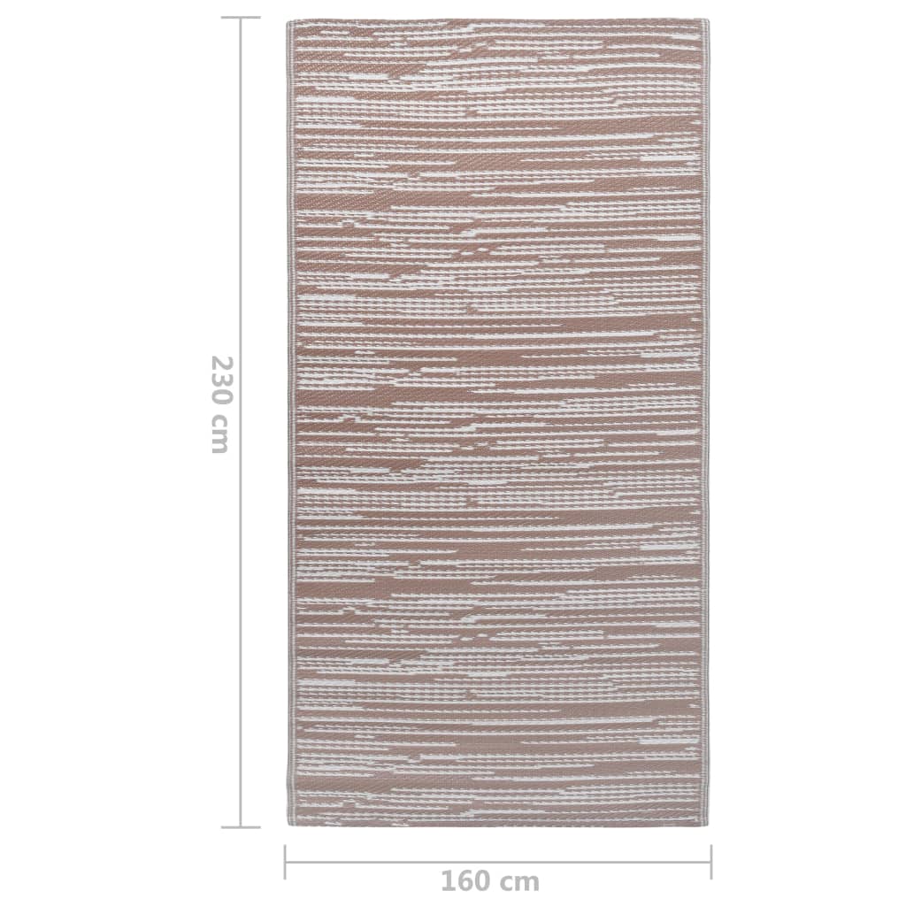 Outdoor Carpet ARAKIL Brown 160x230 cm PP