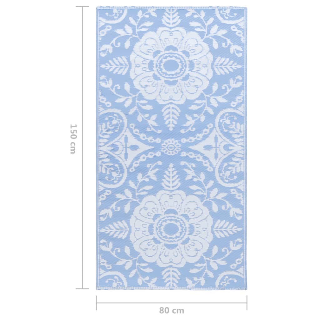 Outdoor Carpet ARAKIL Baby Blue 80x150 cm PP