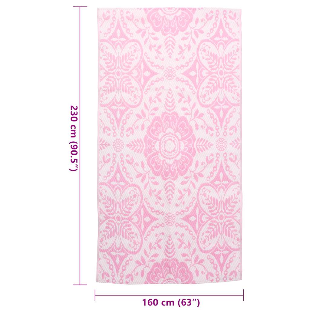 Outdoor Carpet ARAKIL Pink 120x180 cm PP