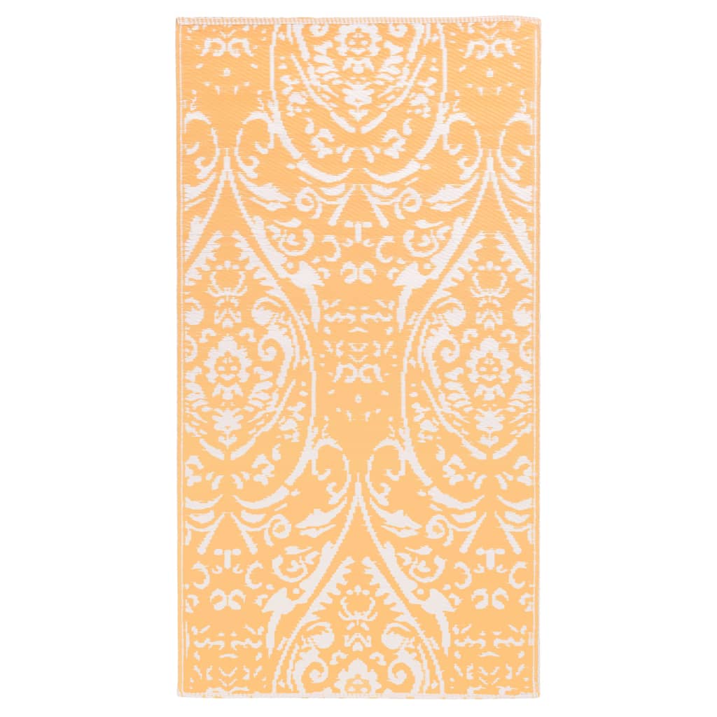 Outdoor Carpet ARAKIL Orange and White 160x230 cm PP