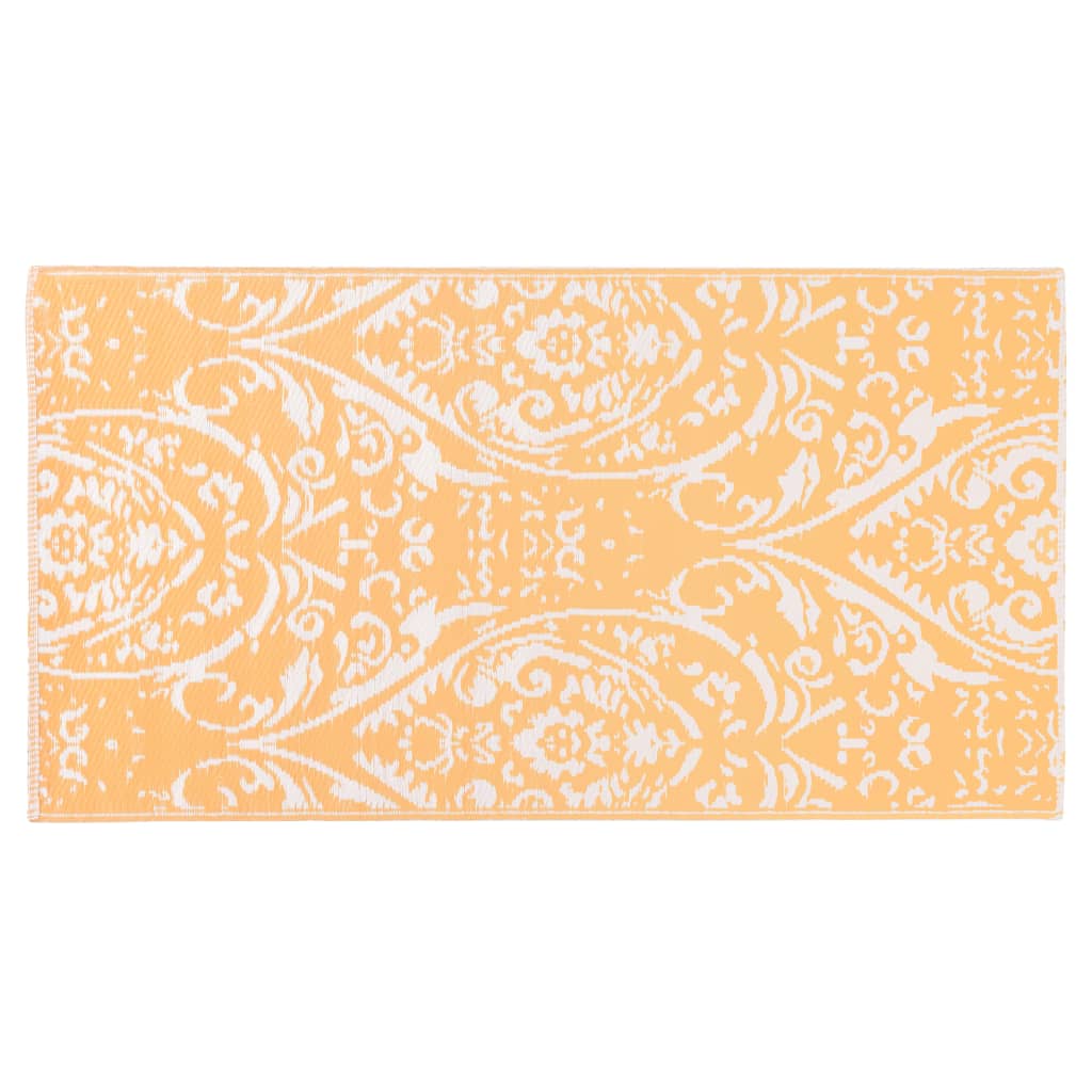 Outdoor Carpet ARAKIL Orange and White 160x230 cm PP