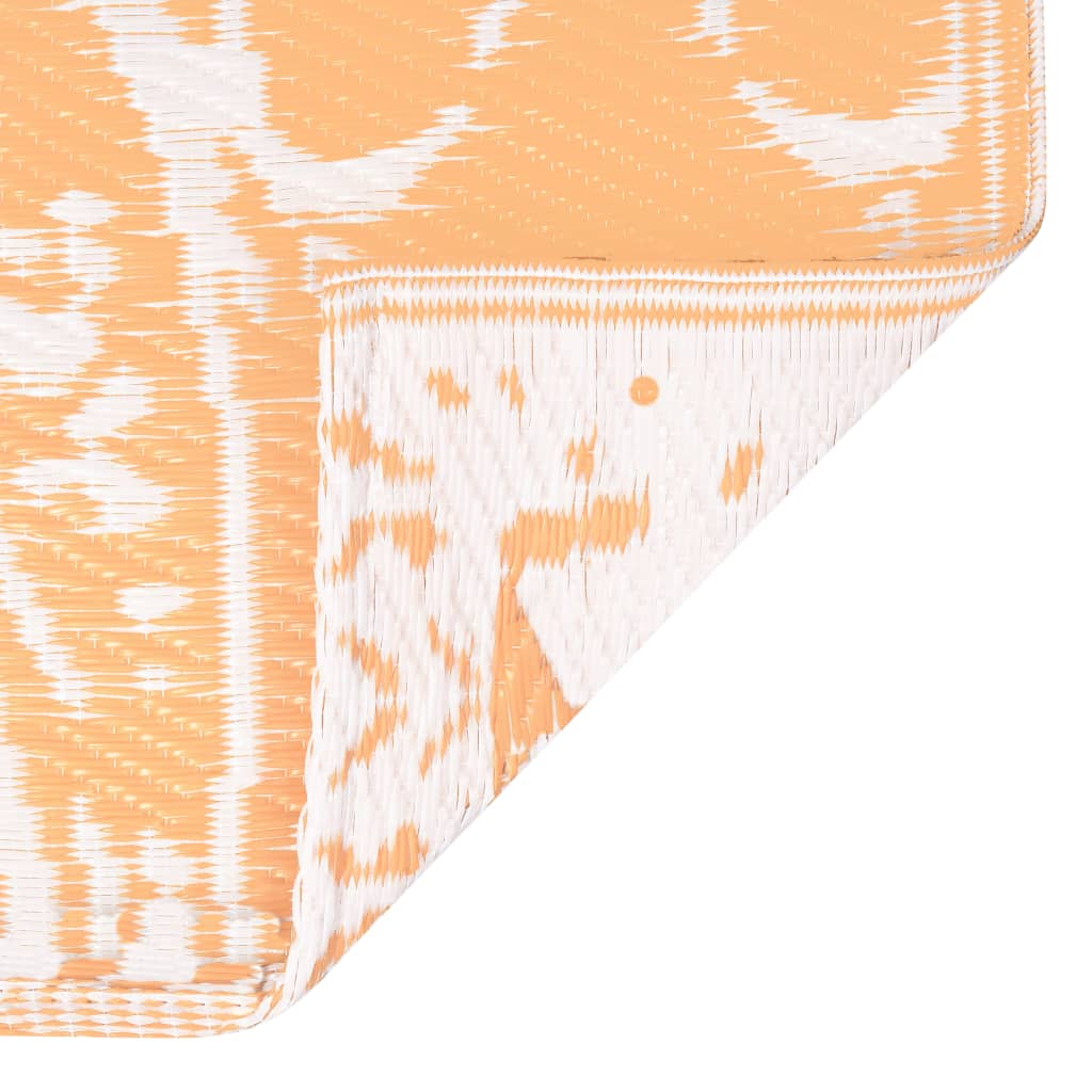 Outdoor Carpet ARAKIL Orange and White 160x230 cm PP