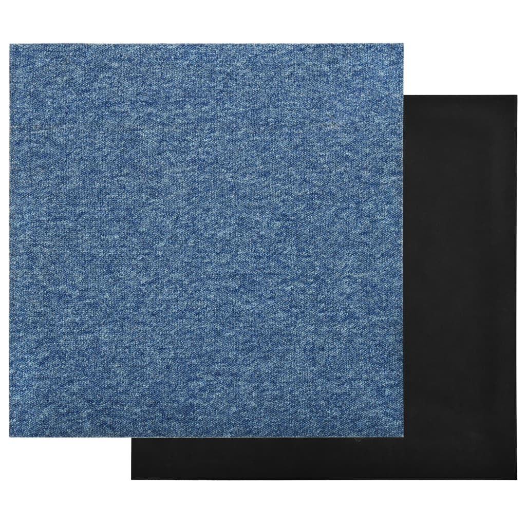 Carpet Floor Tiles 20 pcs 5 m² 50x50 cm Blue