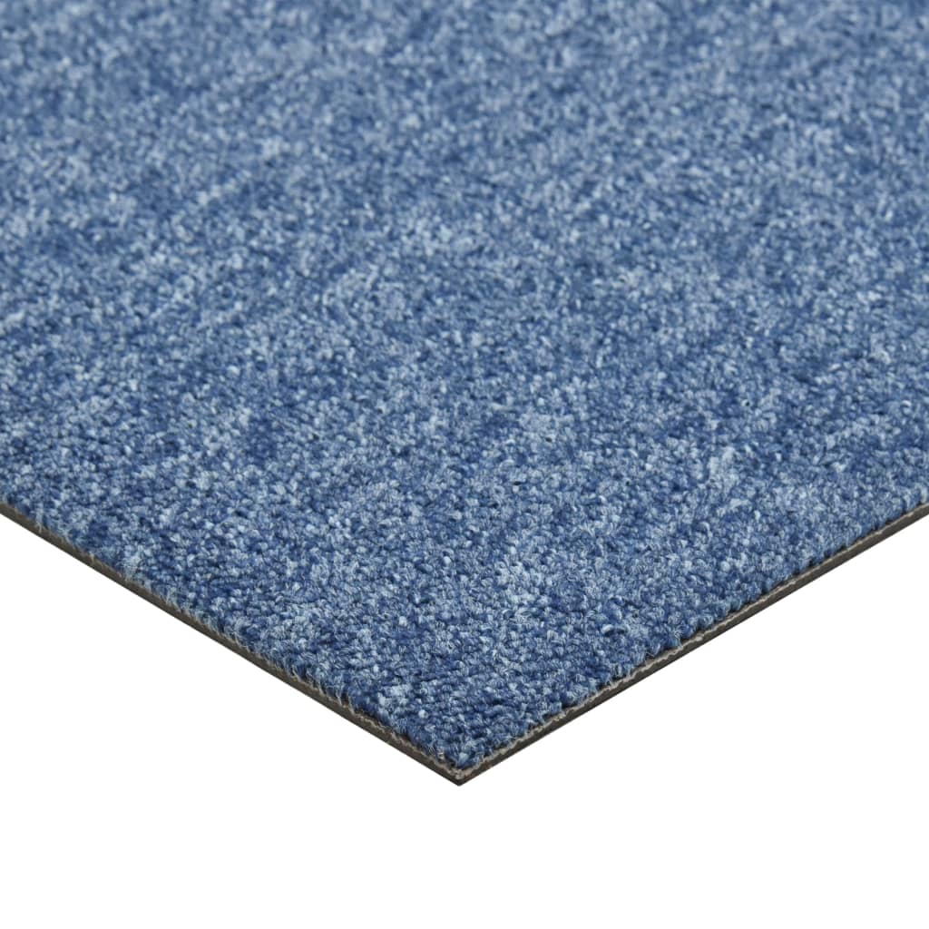 Carpet Floor Tiles 20 pcs 5 m² 50x50 cm Blue