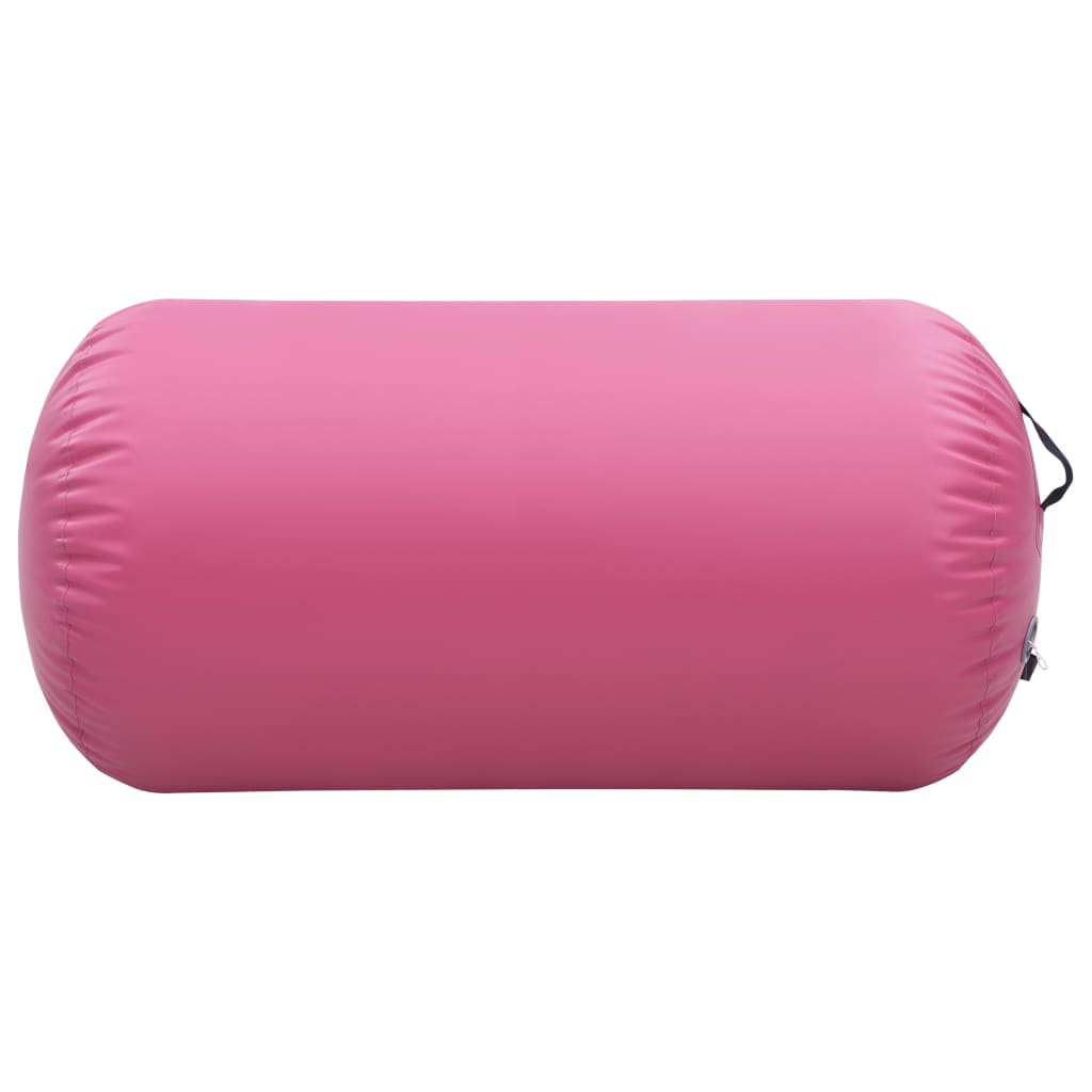 Inflatable Gymnastic Roll with Pump 120x90 cm PVC Pink