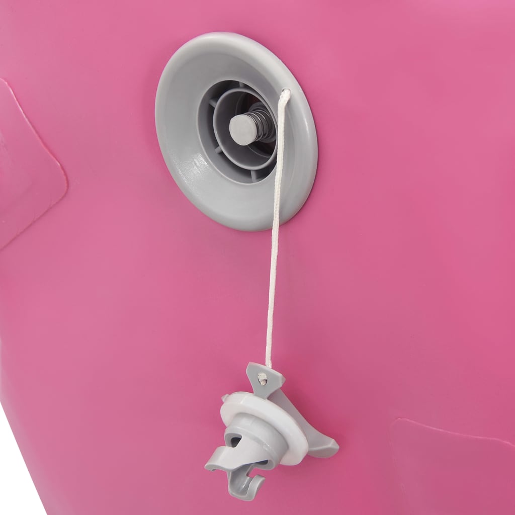 Inflatable Gymnastic Roll with Pump 120x90 cm PVC Pink