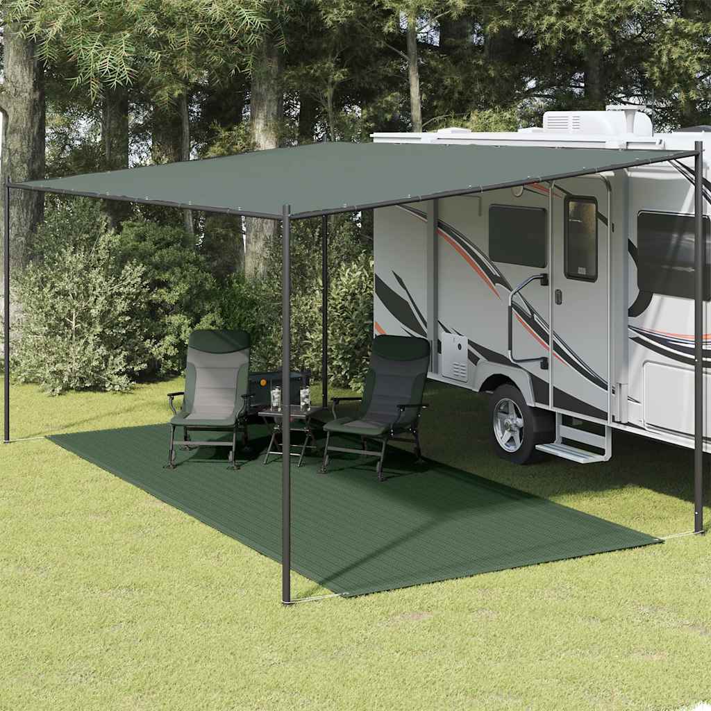 Tent Carpet 250x550 cm Dark Green HDPE