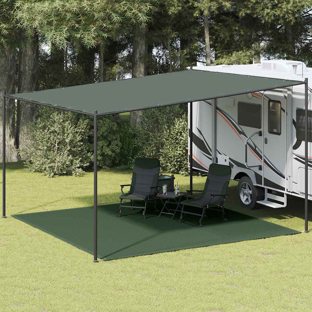 Tent Carpet 400x400 cm Dark Green HDPE
