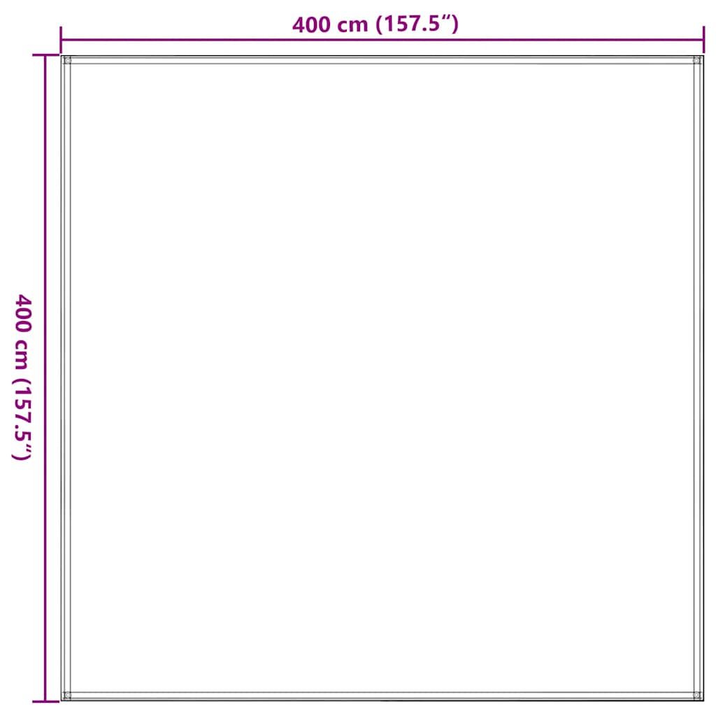 Tent Carpet 400x400 cm Beige