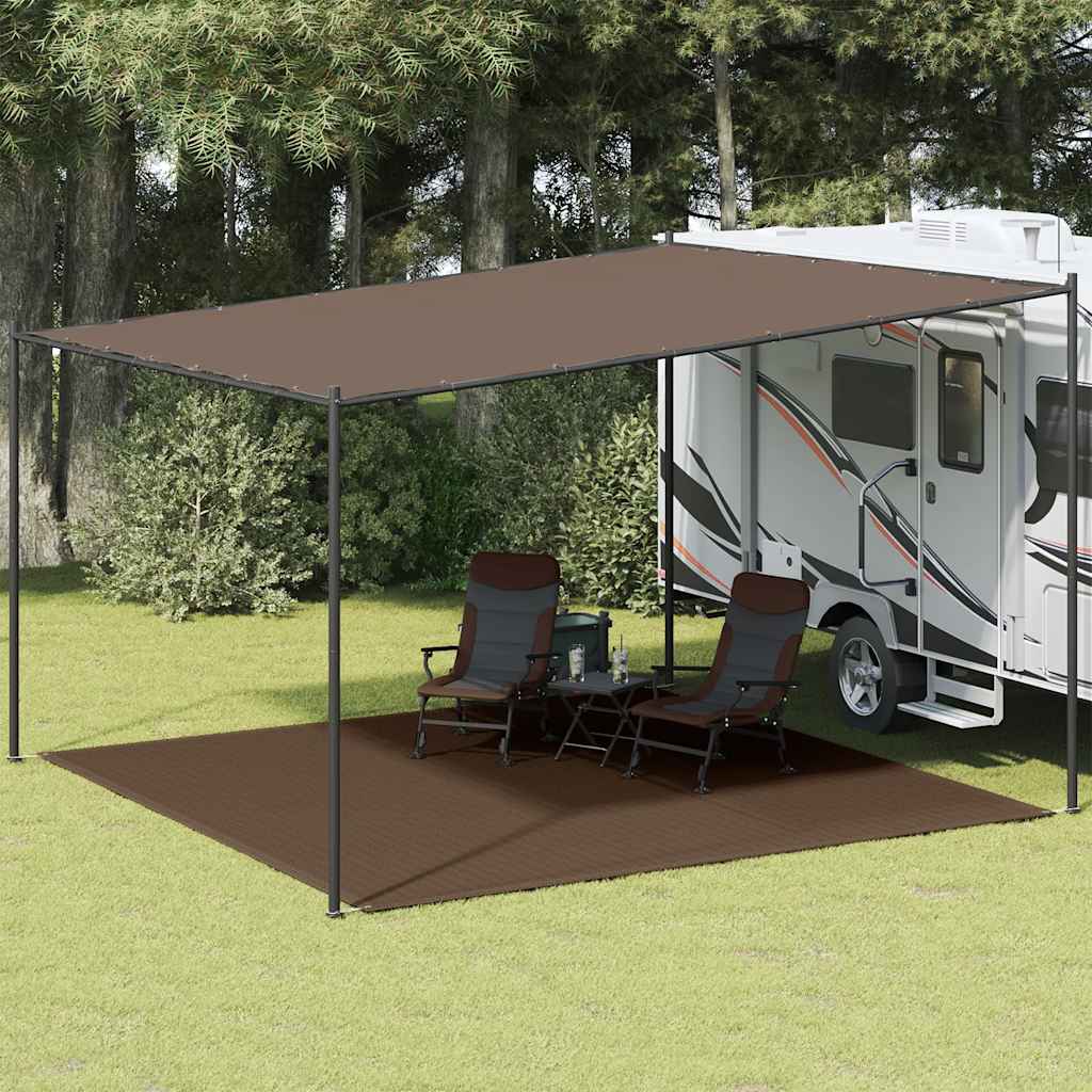 Tent Carpet 400x400 cm Brown