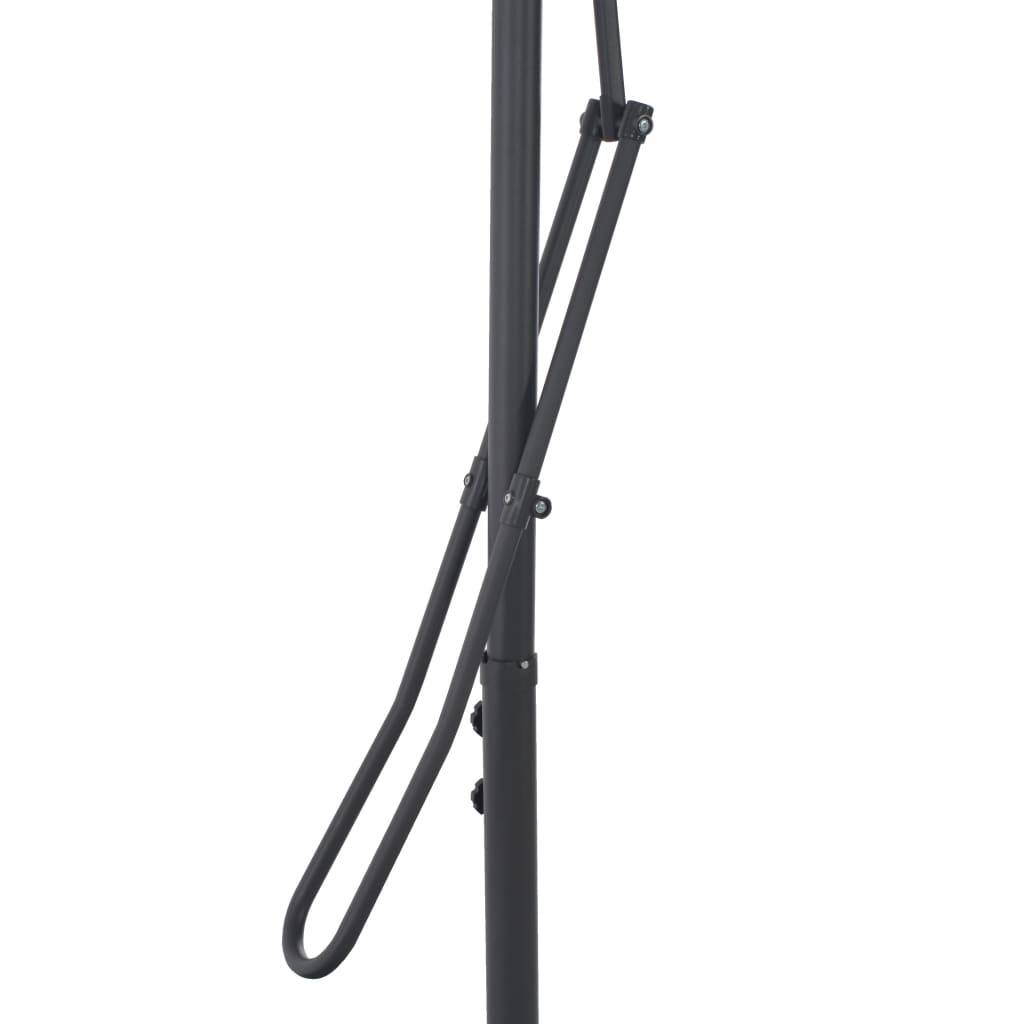 Garden Parasol with Steel Pole Bordeaux Red 300x230 cm