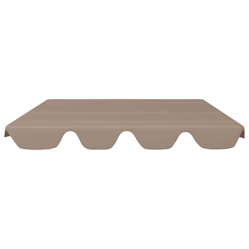 Replacement Canopy for Garden Swing Taupe 150/130x105/70 cm