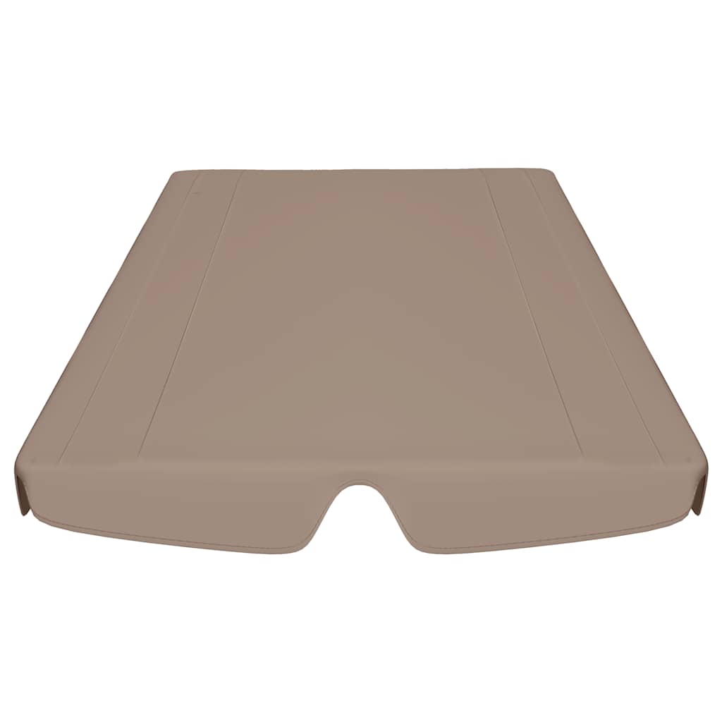 Replacement Canopy for Garden Swing Taupe 150/130x105/70 cm