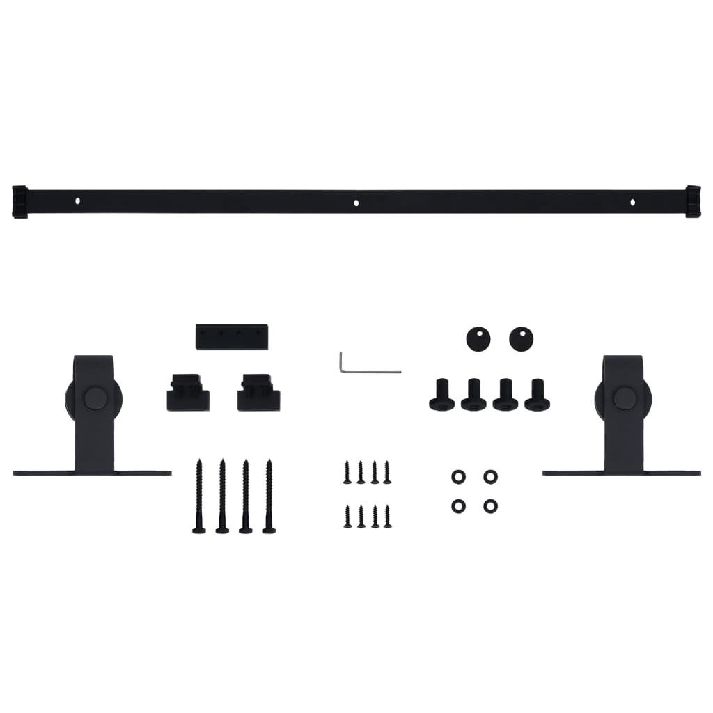 Mini Sliding Cabinet Door Kit Carbon Steel 152 cm