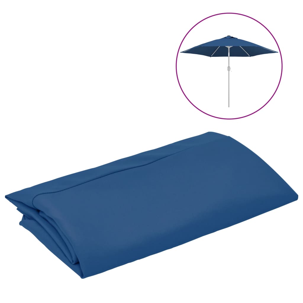 Replacement Fabric for Outdoor Parasol Azure Blue 300 cm