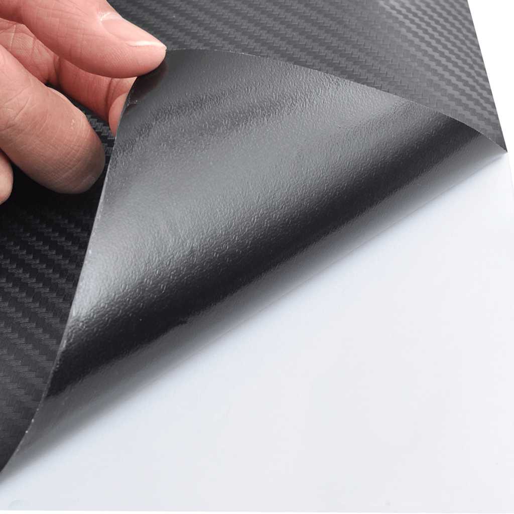 Car Films 2 pcs 3D Black 100x150 cm+50x150 cm