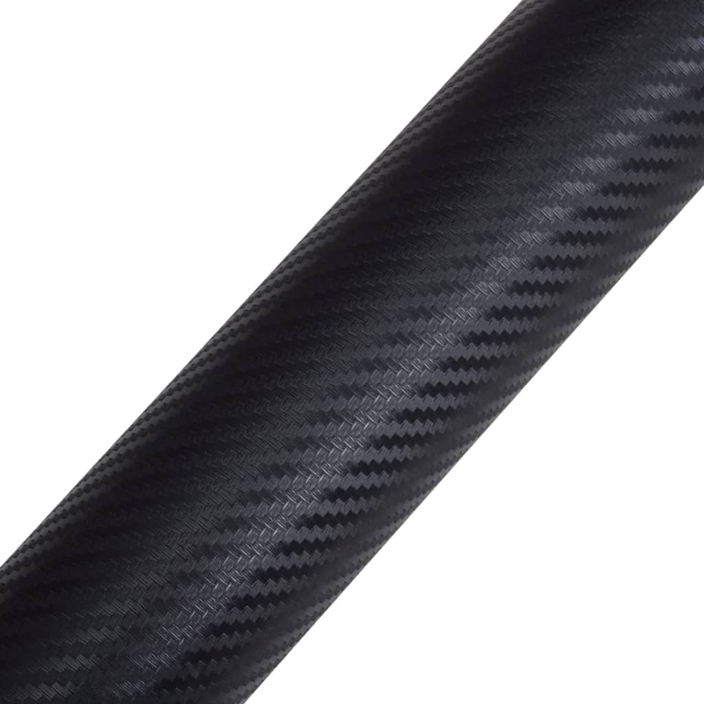 Car Films 2 pcs 3D Black 100x150 cm+50x150 cm